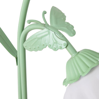 2-Light Flower Floor Lamp with Foot Switch