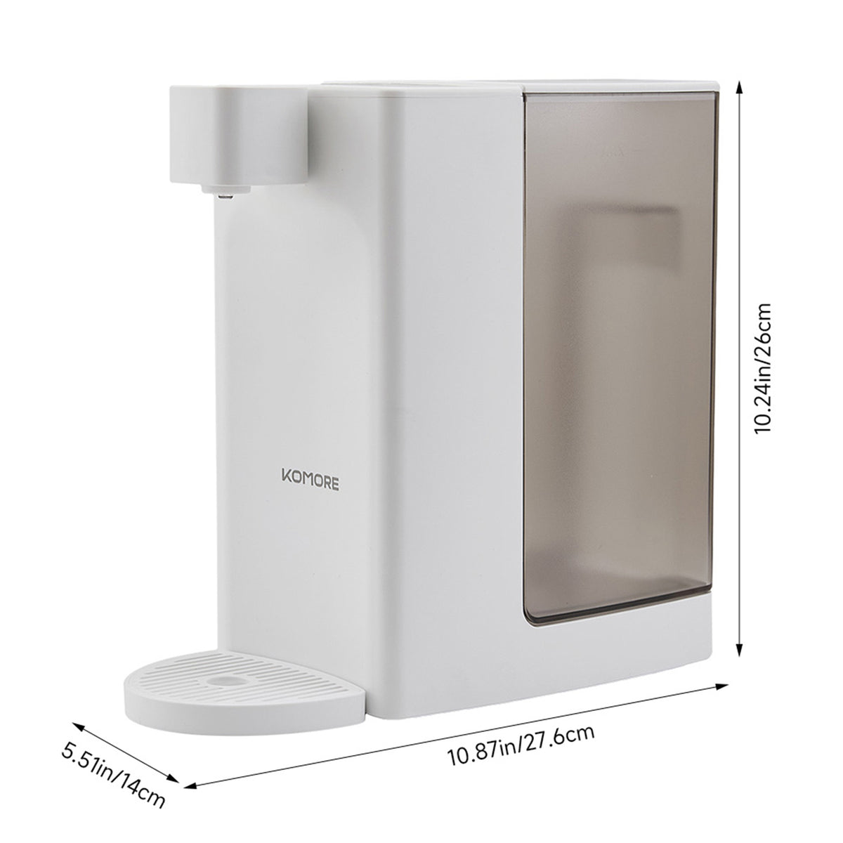 2000W Instant Hot Water Dispenser with Removable 3L Tank and Drip Tray