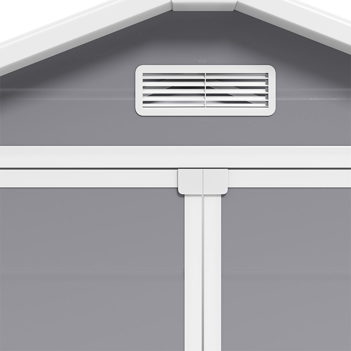 6 x 4.4 ft Plastic Garden Storage Shed with Apex Roof & Double Doors