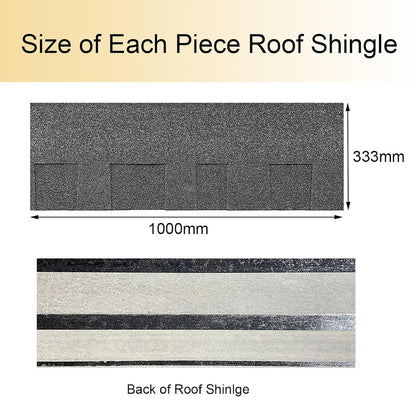 14Pcs Laminated Asphalt Shingle Roofing