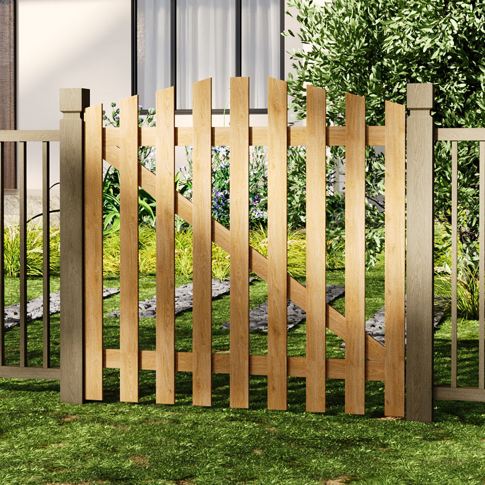 120x120cm Outdoor Wooden Garden Gate Fence Door