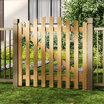 120x120cm Outdoor Wooden Garden Gate Fence Door