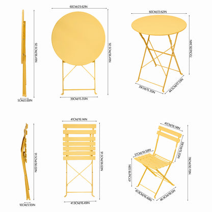3-Piece Outdoor Folding Bistro Set