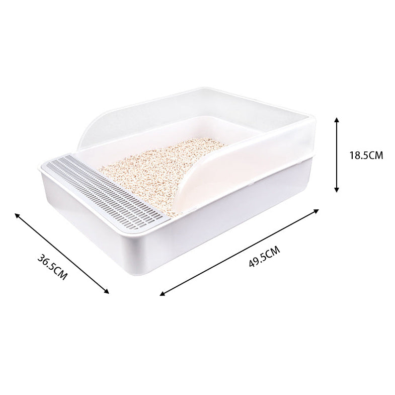 Open Cat Litter Box Easy Cleaning Indoor