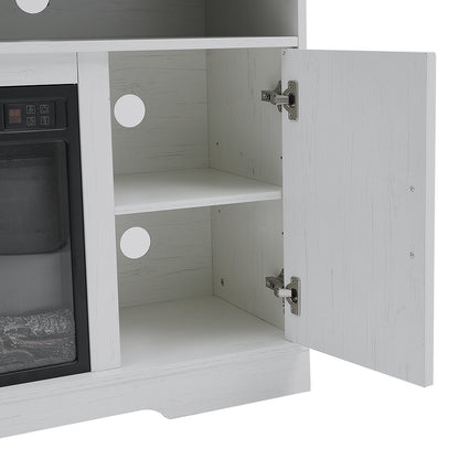 Insert Electric Fireplace TV Stand with Timer and Remote