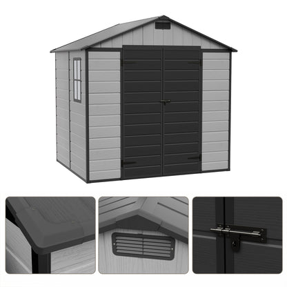 7x6 FT Large Garden Storage Shed