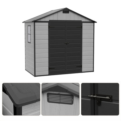 8x4 FT Large Garden Storage Shed