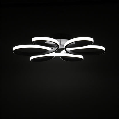 Modern Acrylic Petal LED Semi Ceiling Light