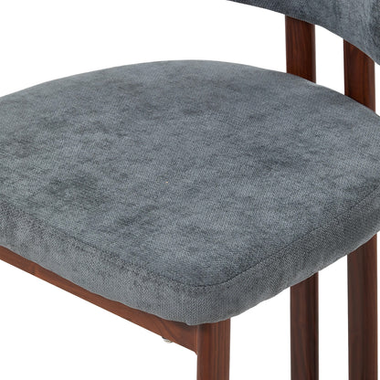 Set of 2 Upholstered Bar Stools