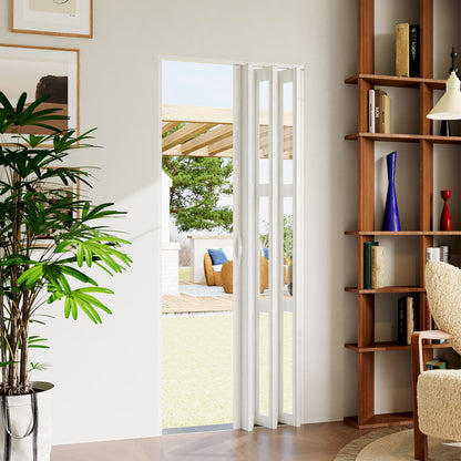 Transparent Windows PVC Folding Door