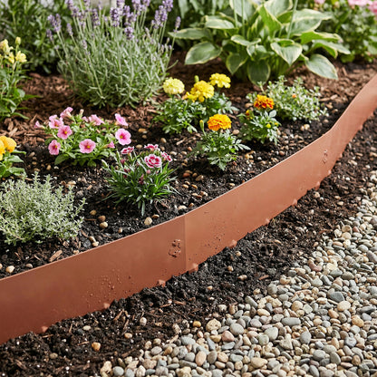 6 Pcs Metal Garden Edging Borders