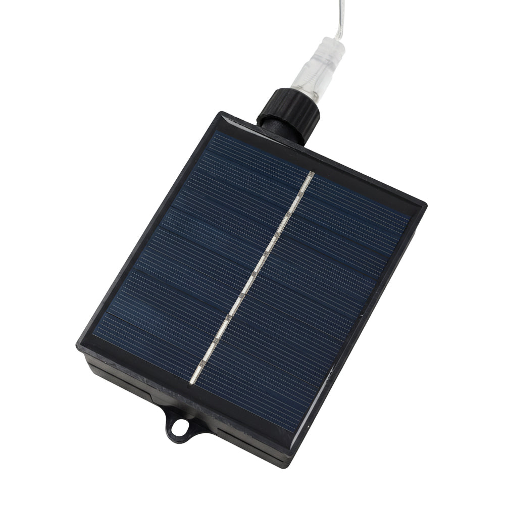 Solar-Powered LED Icicle String Lights with Remote Control