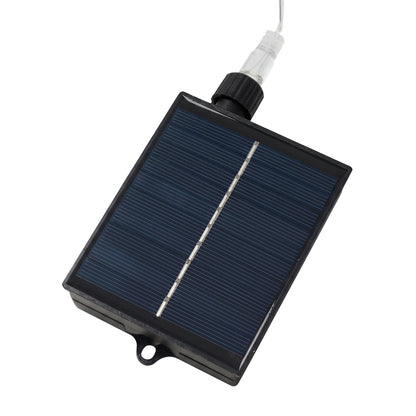 Solar-Powered LED Icicle String Lights with Remote Control