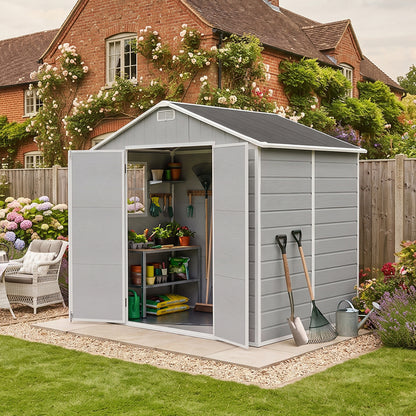 7x6 FT Large Garden Storage Shed