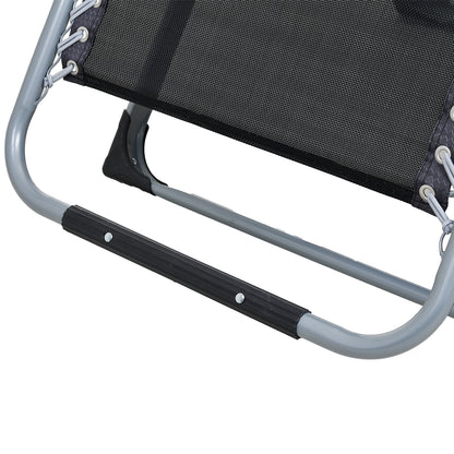Zero Gravity Foldable Lounge Chair with Headrest & Cup Holder
