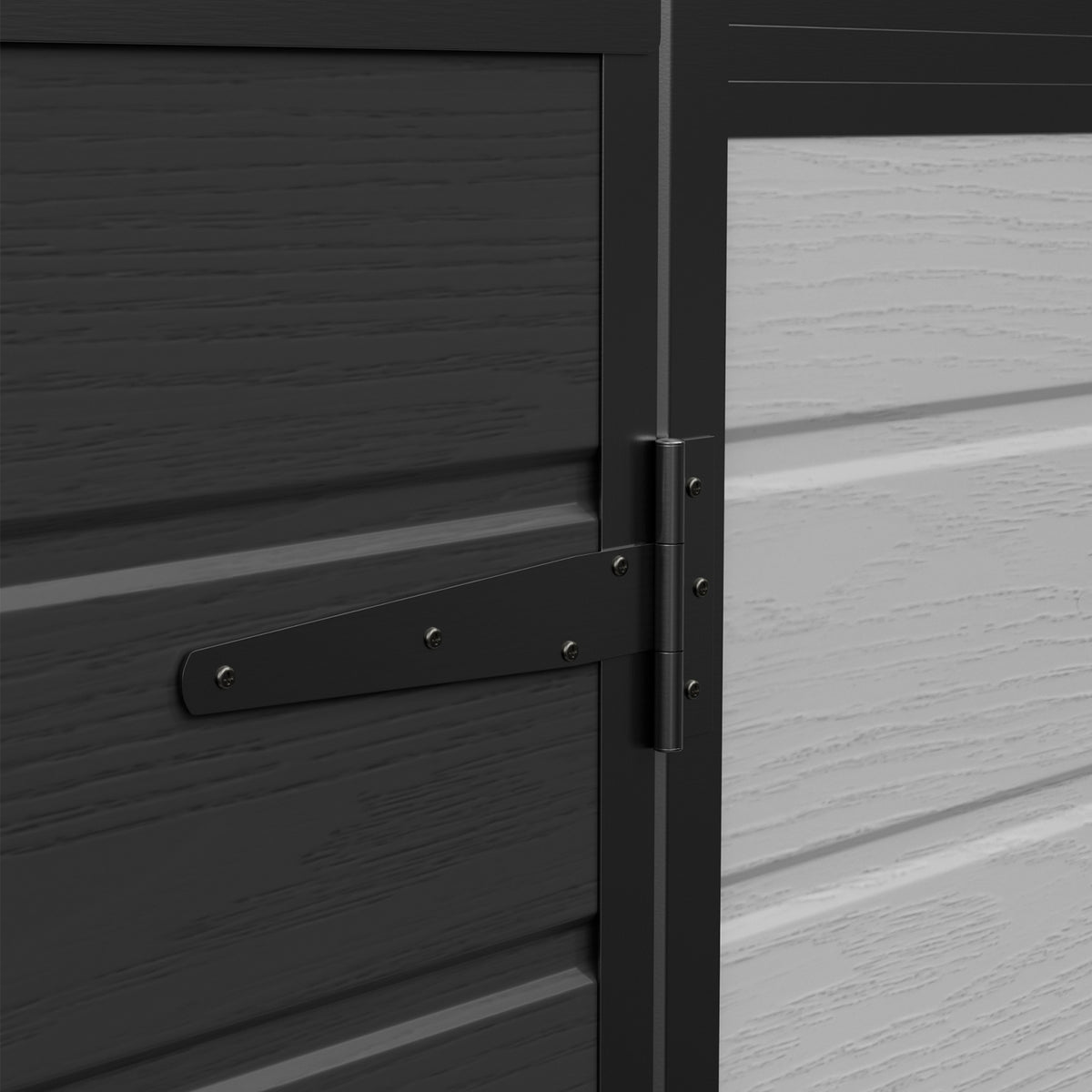 6 x 6 ft Plastic Garden Storage Shed with Apex Roof & Double Doors