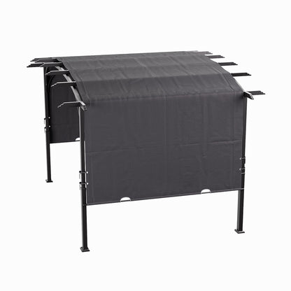Retractable Arc-Shaped Steel Pergola