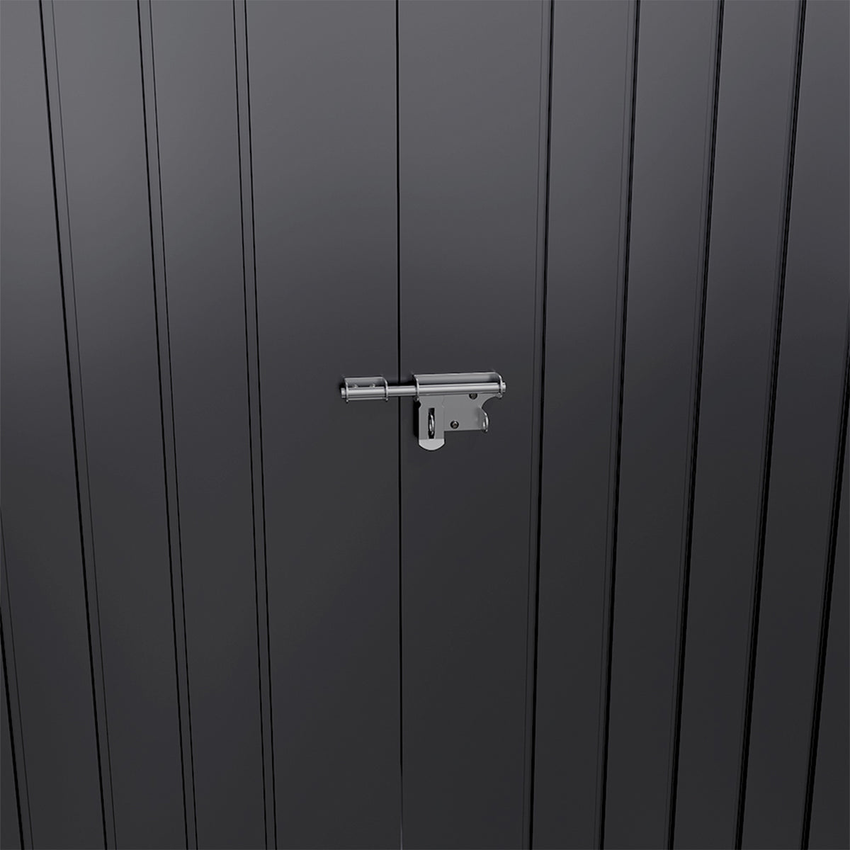8 x 4 ft Metal Garden Storage Shed with Pent Roof & Lockable Double Doors