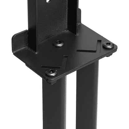 2/4 Pack Black Metal Garden Fence Repair Brackets for Single and Double Sided Use