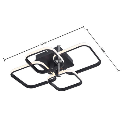 Contemporary LED Energy-efficient Semi Flush Ceiling Light