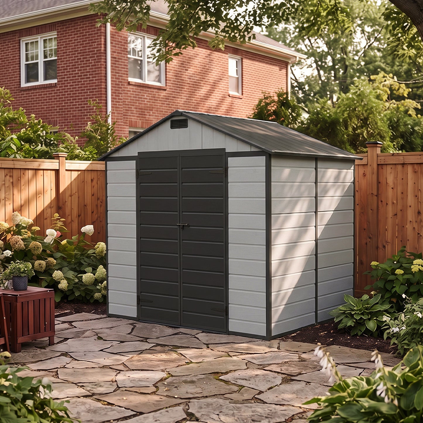 7x6 FT Large Garden Storage Shed