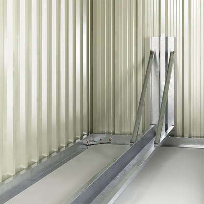 195CM Wide Steel Garden Shed For 4 Bicycles