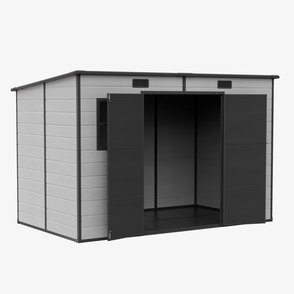 10 x 6FT Outdoor Garden Pent Roof Tool Storage Shed