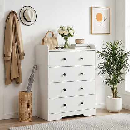 4-Drawer Particle Board Storage Cabinet Chest of Drawers