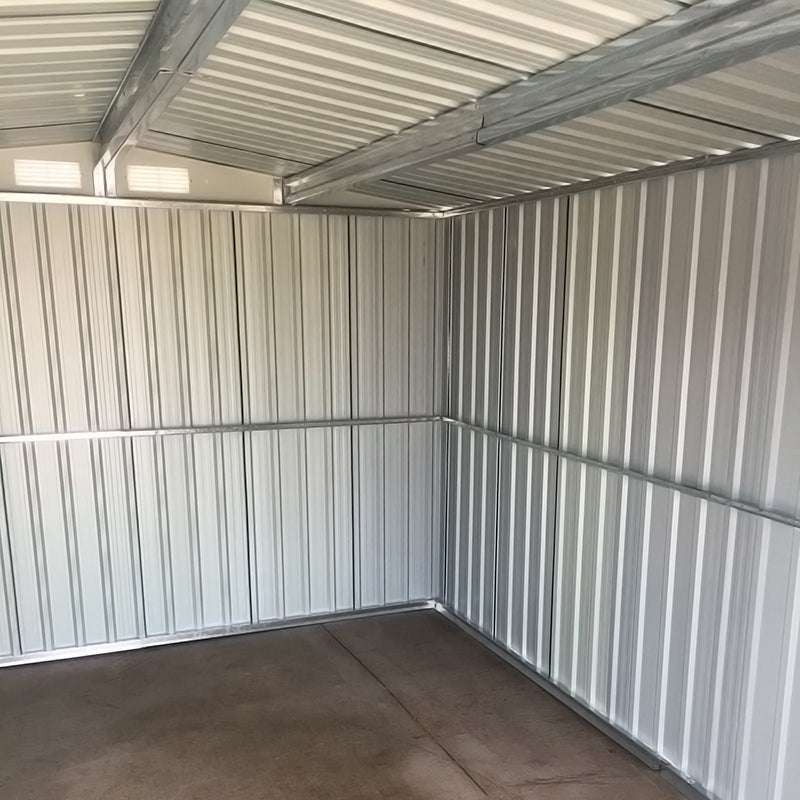 10x8 FT Large Metal Garden Tool Storage Shed