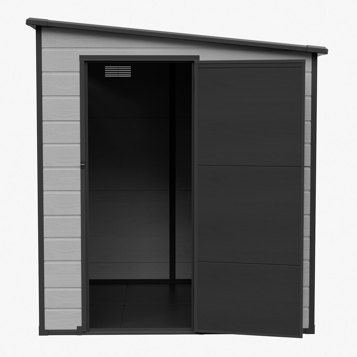 6x6 FT Outdoor Garden Plastic Storage Shed