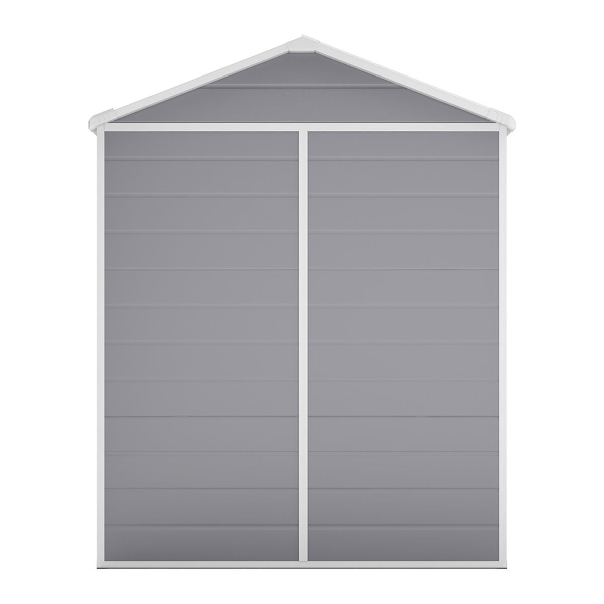 6 x 4.4 ft Plastic Garden Storage Shed with Apex Roof & Double Doors