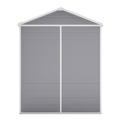 6 x 4.4 ft Plastic Garden Storage Shed with Apex Roof & Double Doors