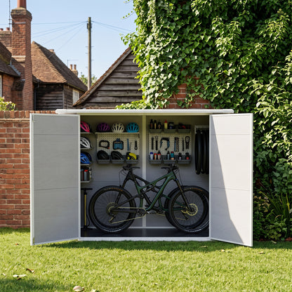 7X4 FT Outdoor Bicycle Storage Shed