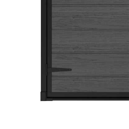 5 x 3 ft Plastic Garden Storage Shed with Pent Roof & Lockable Door