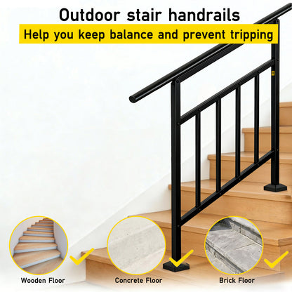 Adjustable Galvanised Steel Stair Handrail