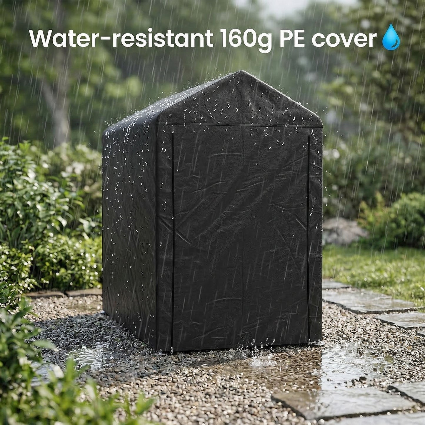 4x6FT Outdoor Storage Shed Bicycle Shelter