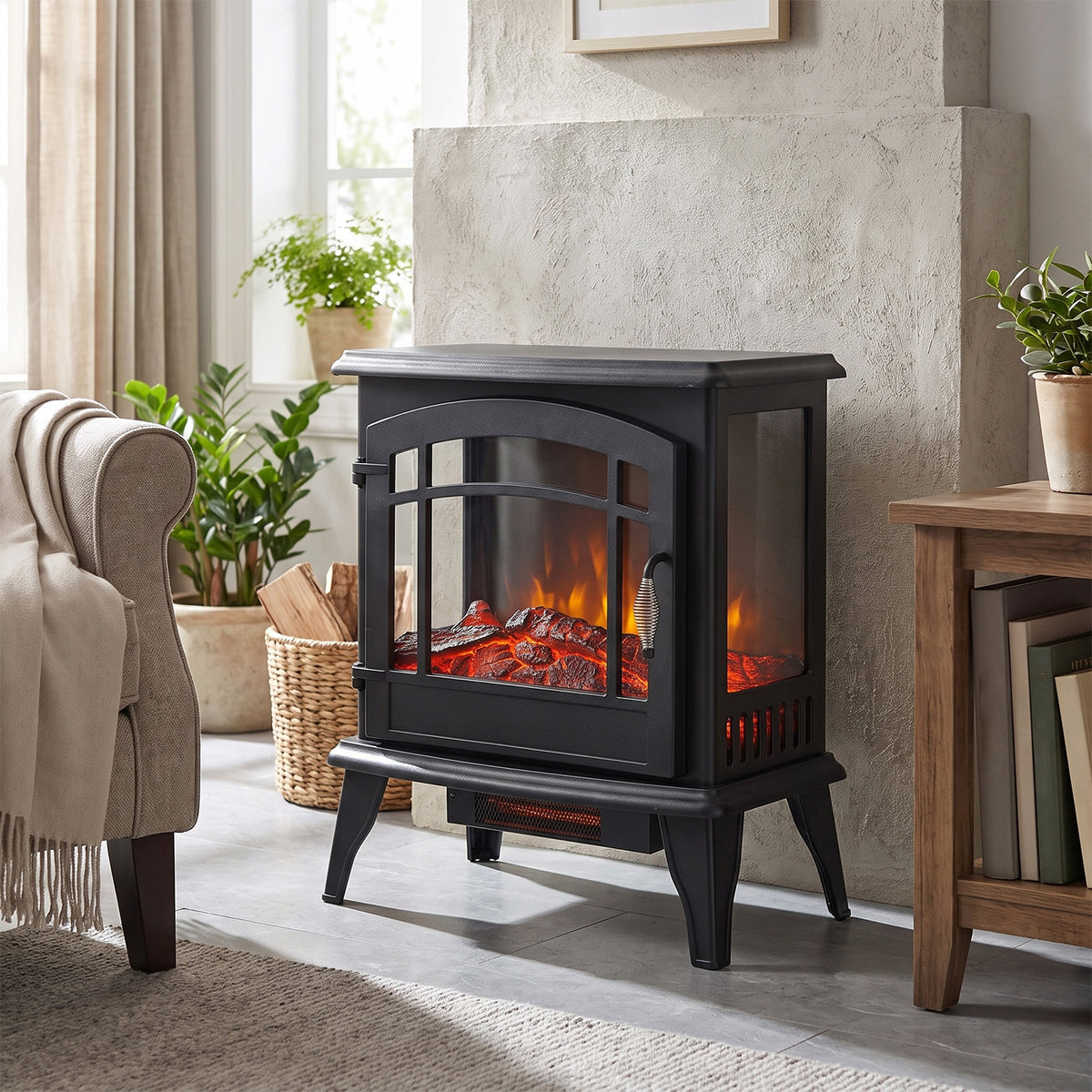 Freestanding Electric Fireplace Stove