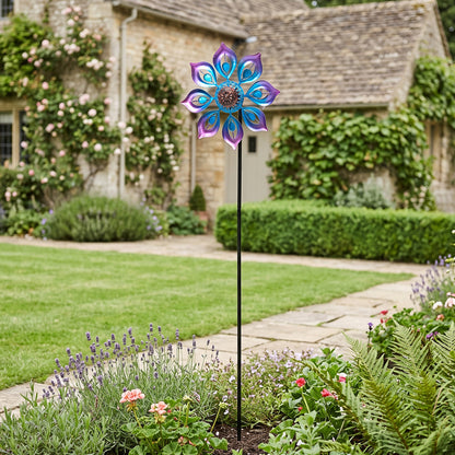 Outdoor Metal Wind Spinner for Garden & Patio