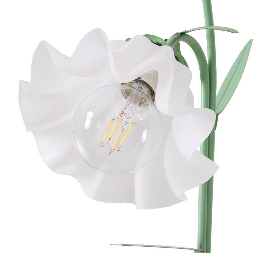 2-Light Flower Floor Lamp with Foot Switch