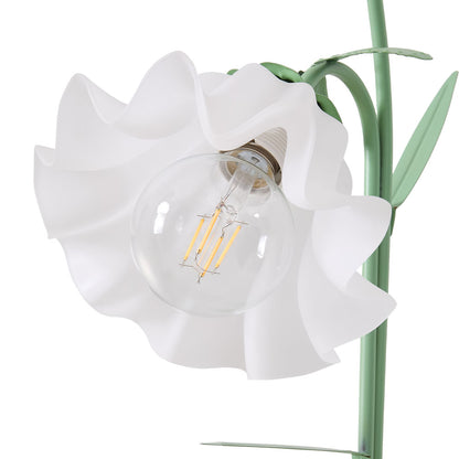 2-Light Flower Floor Lamp with Foot Switch