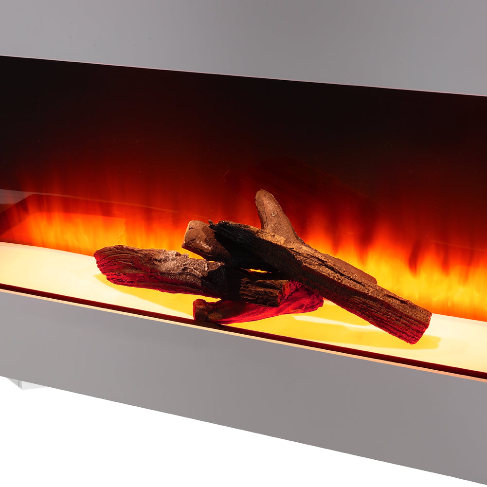 52 Inch C-Frame Freestanding Fireplace Suite