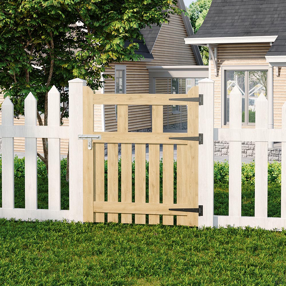Outdoor Wooden Garden Gate Fence Door