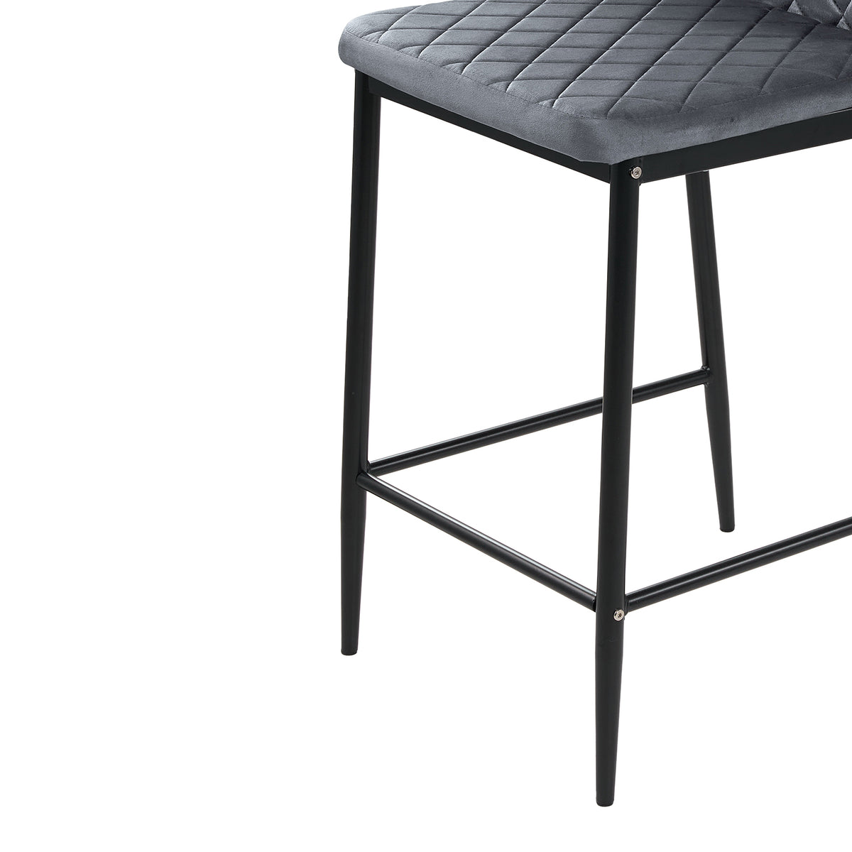 2PCS Upholstered Bar Stools