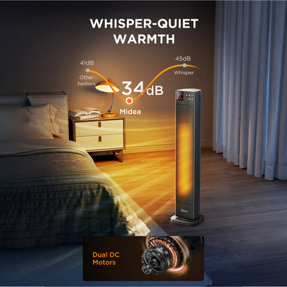 2000W Electric PTC Tower Heater with Remote Control