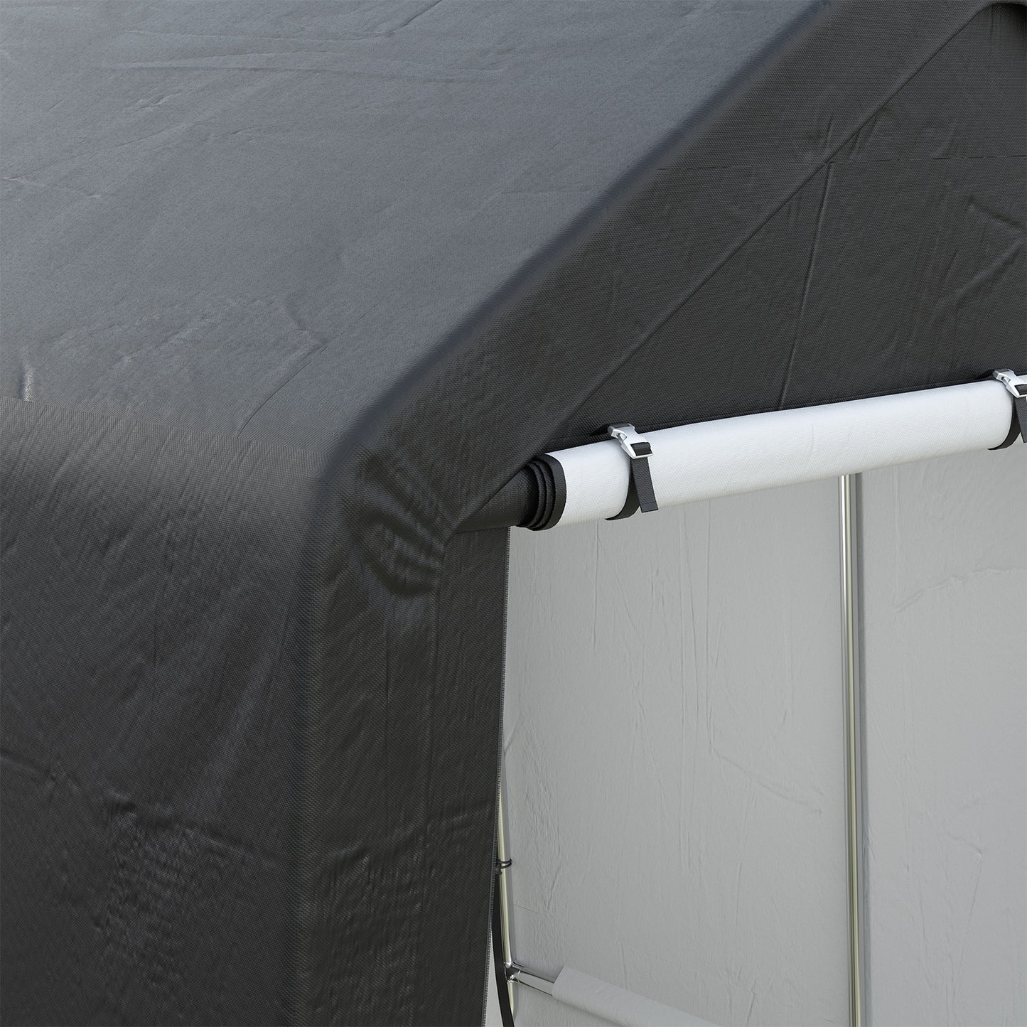 6x6FT Galvanized Tube Storage Shed