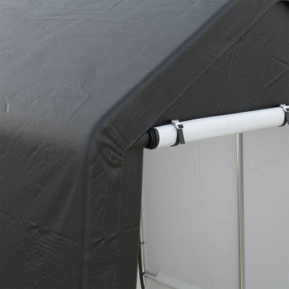 6x6FT Galvanized Tube Storage Shed