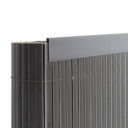 Garden Fence PVC Privacy Screen Panel Slat Strips Fixing Clip 1M