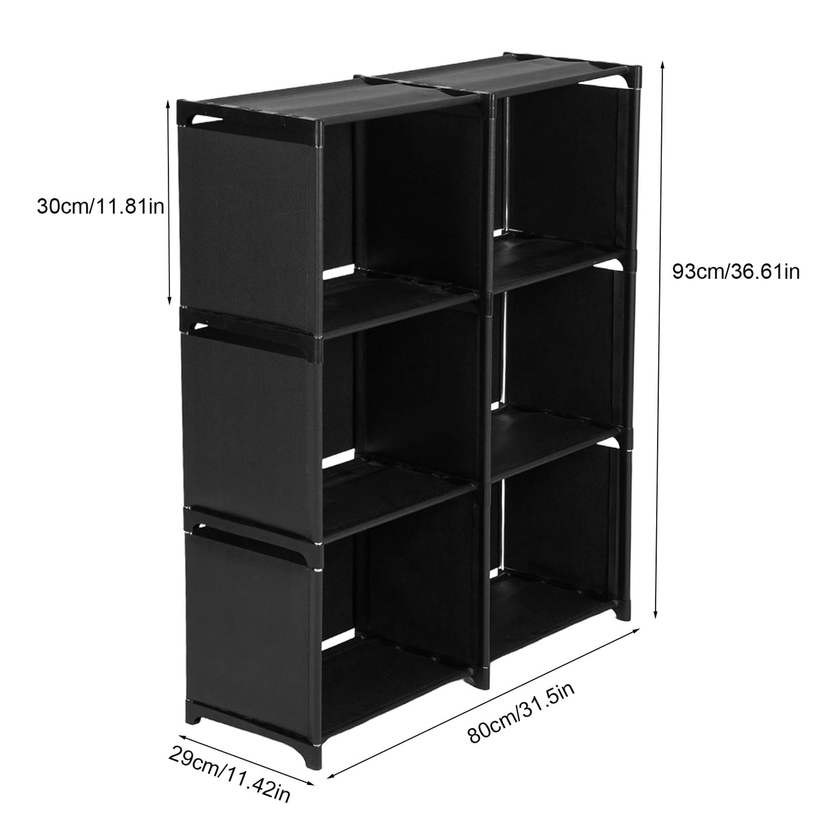 Freestanding Multi-tier Bookshelf Storage Shelf
