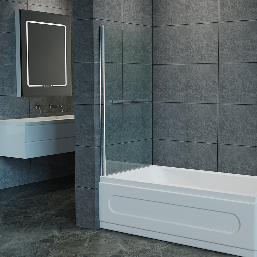 180 Degree Rotation Over Bath Shower Screen With Handle