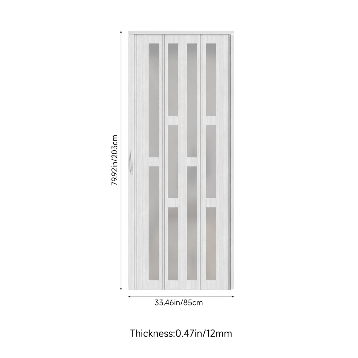 Magnetic Sliding PVC Concertina Folding Door